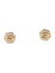Syna 18K Diamond & Enamel Hexagon Stud Earrings