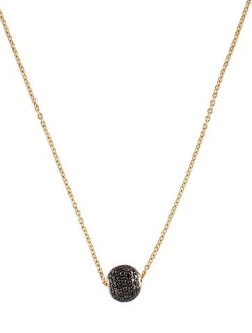 Syna Pendant Necklace 18K Diamond Cosmic Bead