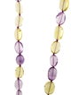 Syna 18K Quartz, Amethyst & Diamond Bead Necklace