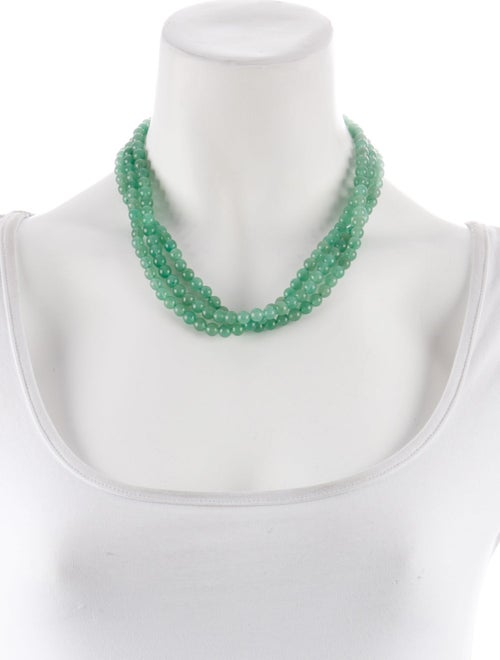 Syna 18K Aventurine Quartz Bead Necklace