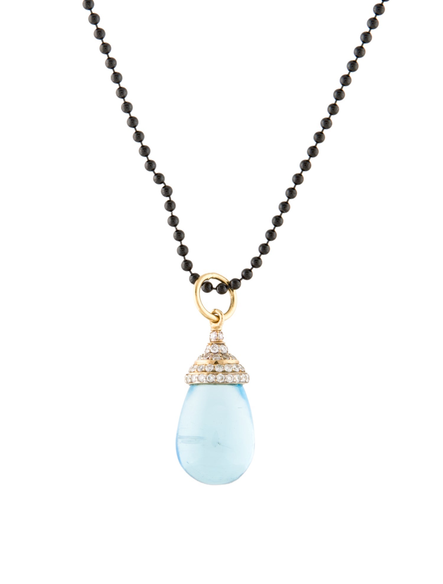 Syna Topaz & Diamond Pendant Necklace