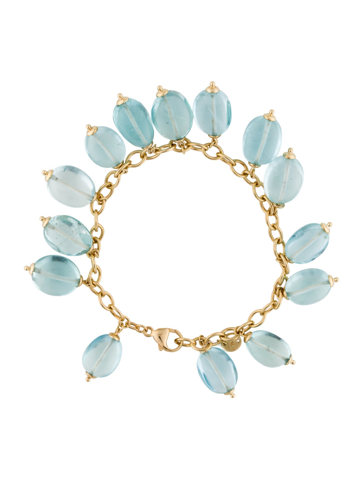 Syna 18K Aquamarine Charm Bracelet