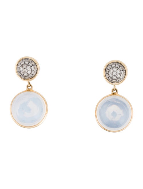 Syna 18K Quartz & Diamond Drop Earrings