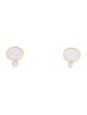 Syna 18K Mother of Pearl & Diamond Stud Earrings