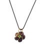 Syna Opal & Tsavorite Garnet Flower Pendant Necklace