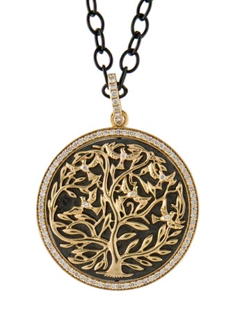 Syna 1.07ctw Diamond Tree of Life Pendant Necklace
