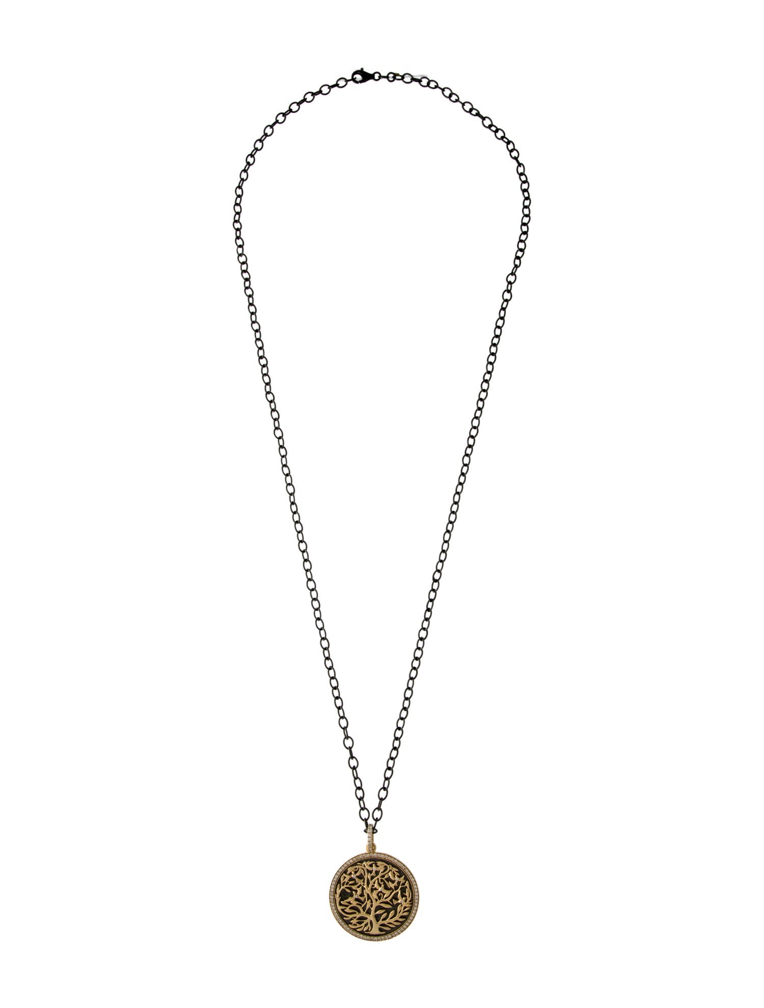 Syna 1.07ctw Diamond Tree of Life Pendant Necklace