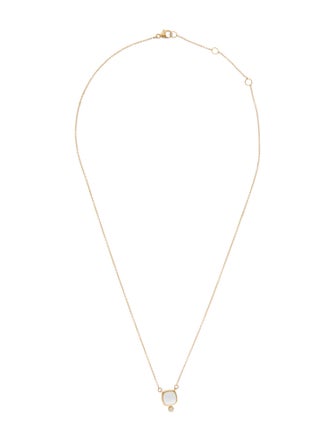 Syna 18K Chalcedony & Diamond Pendant Necklace