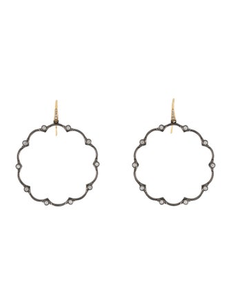 Syna Diamond Mogul Flower Earrings