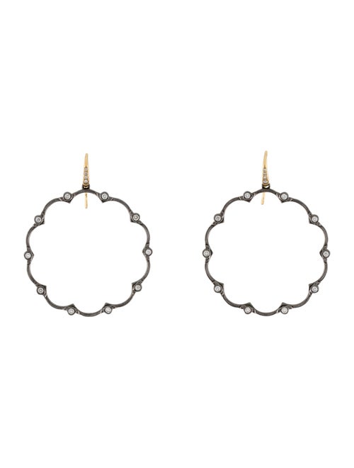 Syna Diamond Mogul Flower Earrings