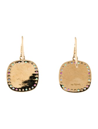 Syna 18K Fluorite, Emerald, Ruby, Sapphire & Diamond Drop Earrings