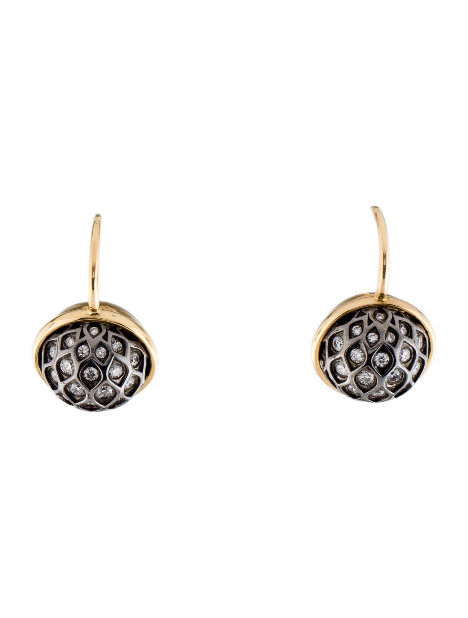 Syna 18K Diamond Mogul Ball Drop Earrings