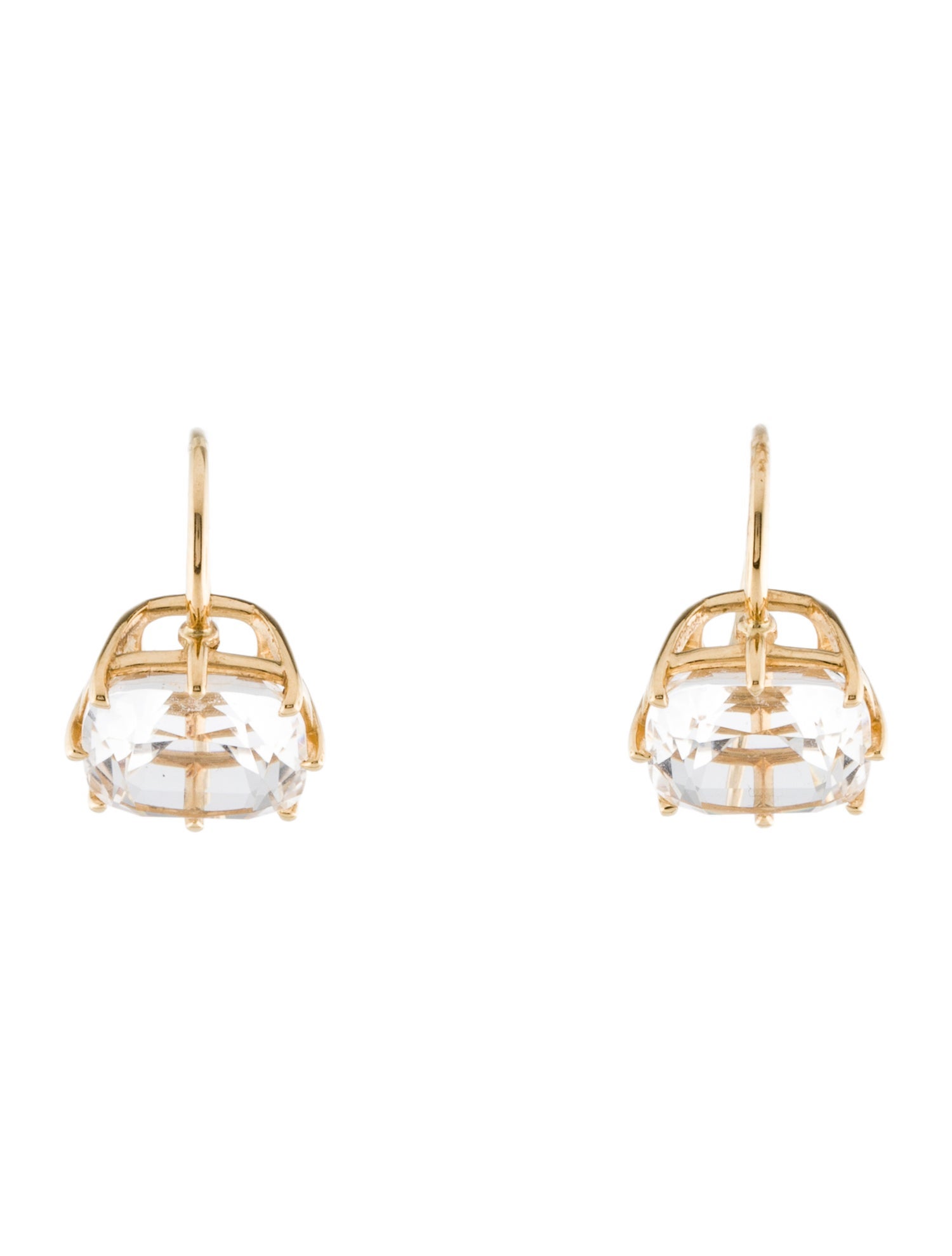 Syna 18K 8.75ctw Quartz Drop Earrings