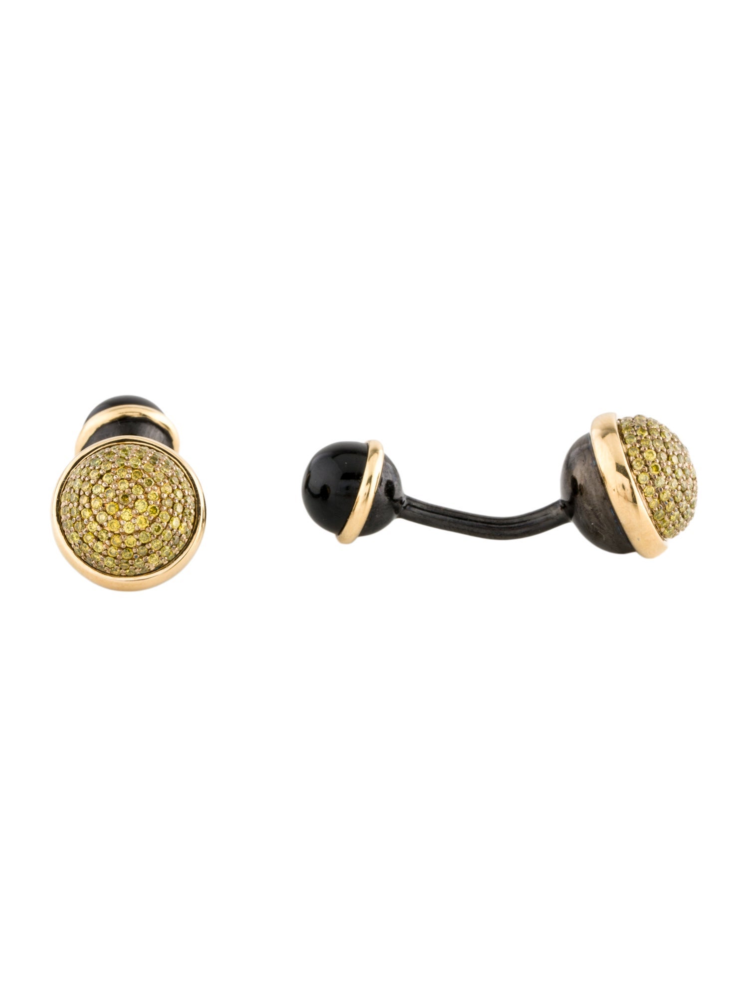 Syna 18K Diamond & Onyx Baubles Cufflinks
