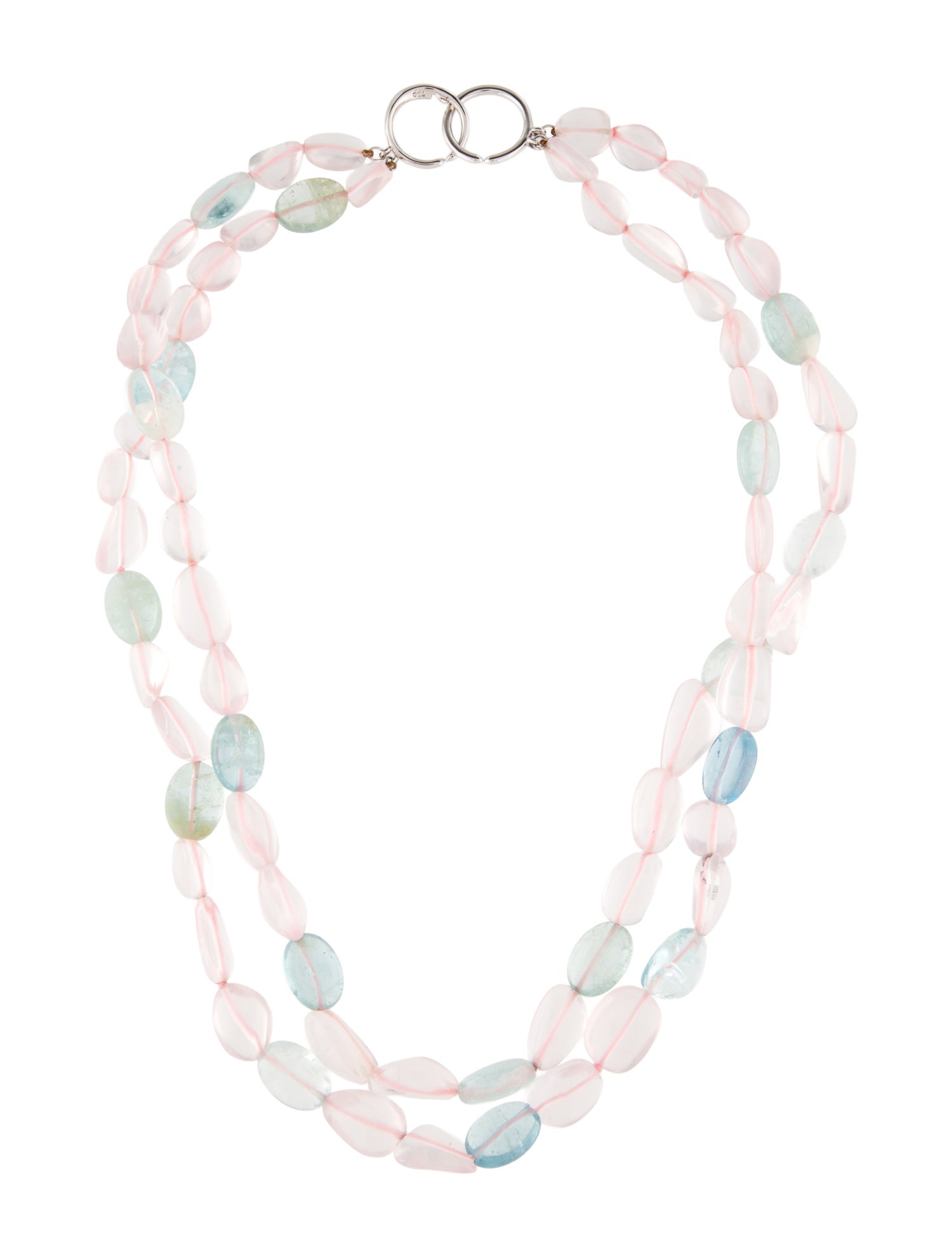 Syna 18K Multi-Stone & Diamond Double Strand Bead Necklace