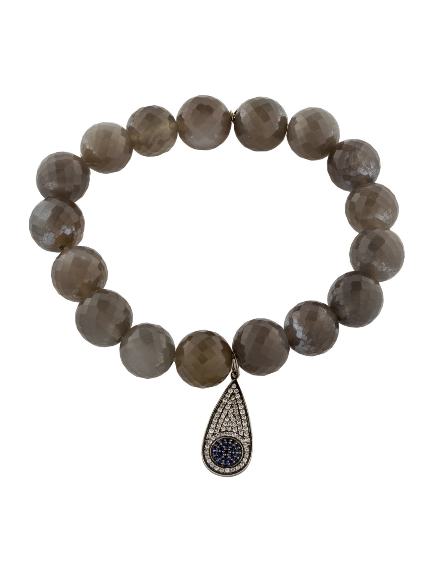 SYD by Sydney Evan 14K Sapphire, Moonstone & Diamond Beaded Bracelet
