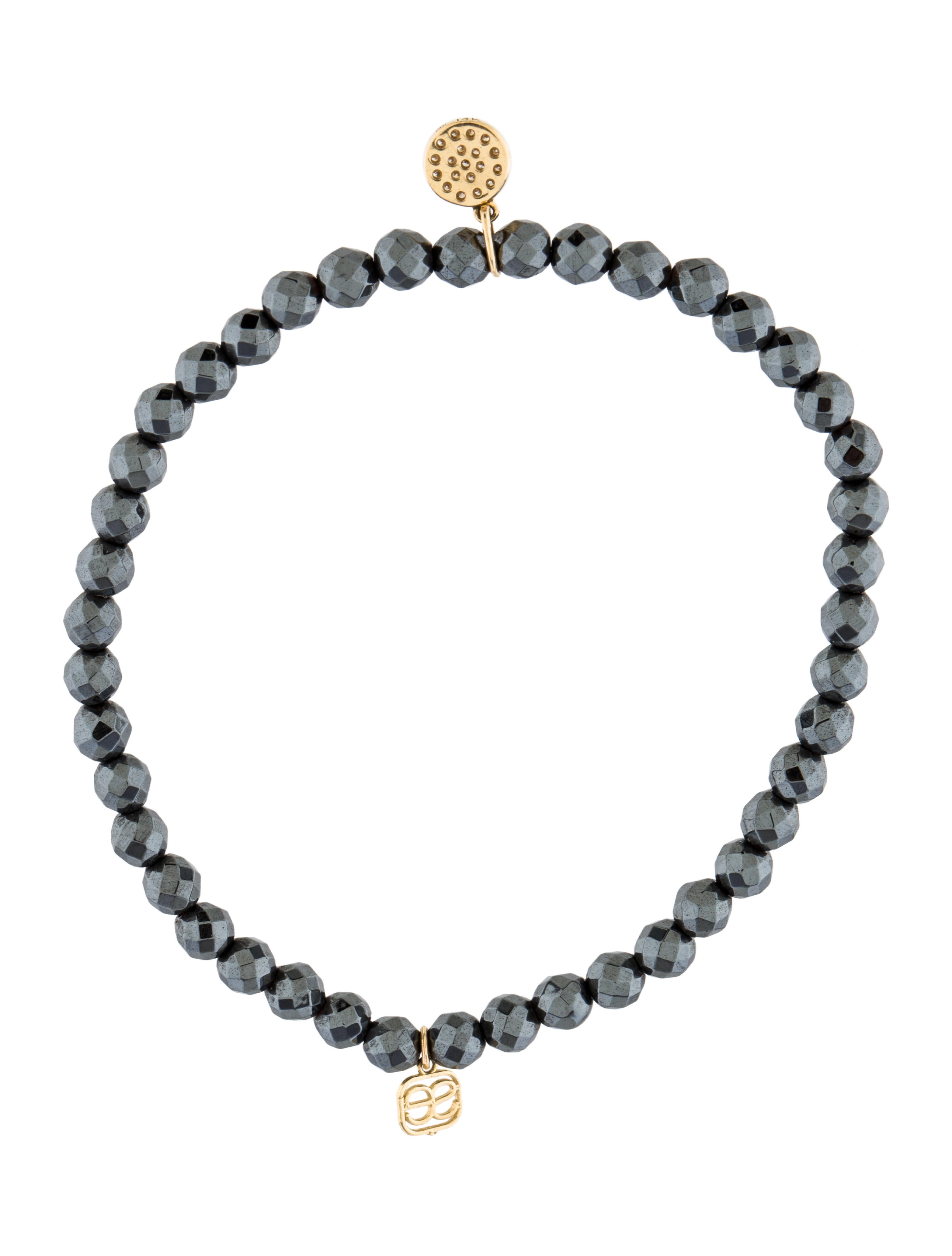 Sydney Evan Pavé Disc Bead Bracelet Bracelets SYE20538 The RealReal