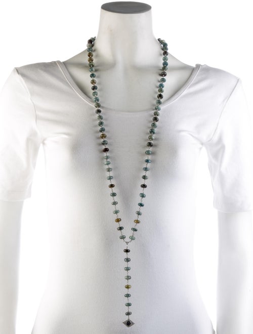 Sydney Evan 14K Multistone & Diamond Evil Eye Lavalier Necklace