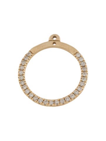 Sydney Evan Earring Enhancers 14K Diamond Single Circle Ear Jacket Enhancer