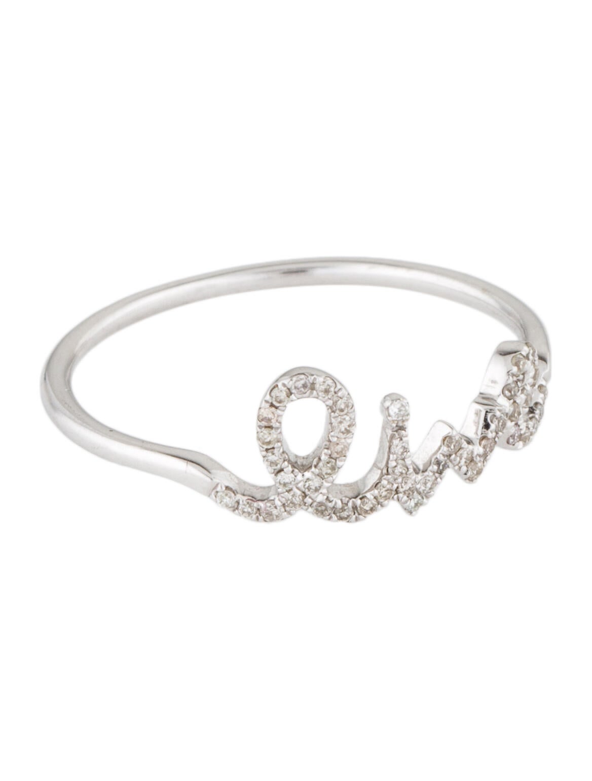 Sydney Evan 14K Diamond 'Live' Ring 14K White Gold Cocktail Ring