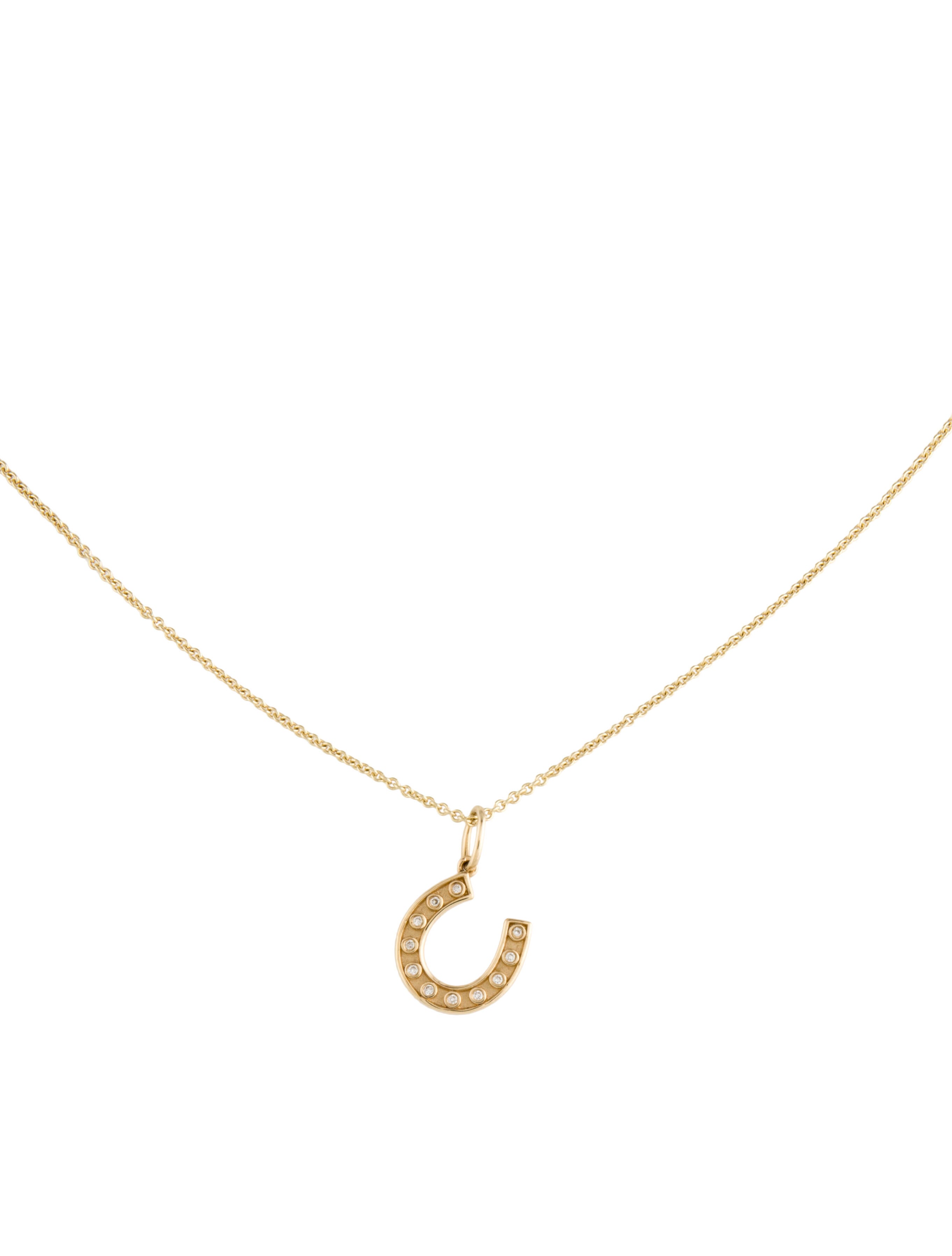 Necklace Yessayan 18K Diamond Pendant Necklace RhodiumPlated 18K