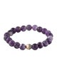 Sydney Evan 14K Amethyst & Diamond Bead Bracelet