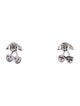 Sydney Evan 14K Ruby & Diamond Cherry Stud Earrings