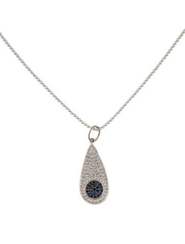 Sydney Evan Pendant Necklace 14K Sapphire & Diamond