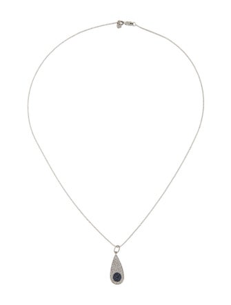 Sydney Evan 14K Sapphire & Diamond Pendant Necklace