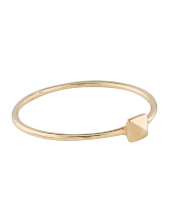 Sydney Evan 14K Diamond Pyramid Cocktail Ring