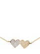 Sydney Evan 14K Diamond Double Heart Chain Bracelet