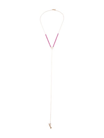 Sydney Evan 14K Ruby & Diamond Lavalier Necklace