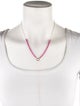 Sydney Evan 14K Ruby & Diamond Lavalier Necklace