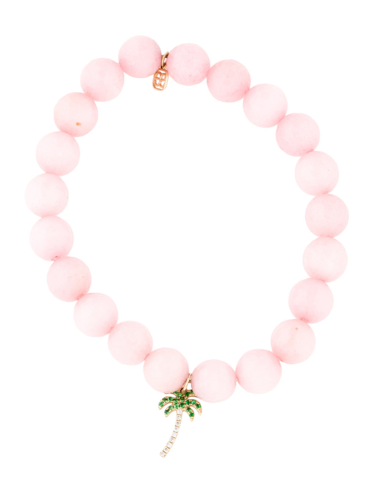 Sydney Evan 14K Dyed Quartzite, Tsavorite Garnet & Diamond Stretch Bracelet