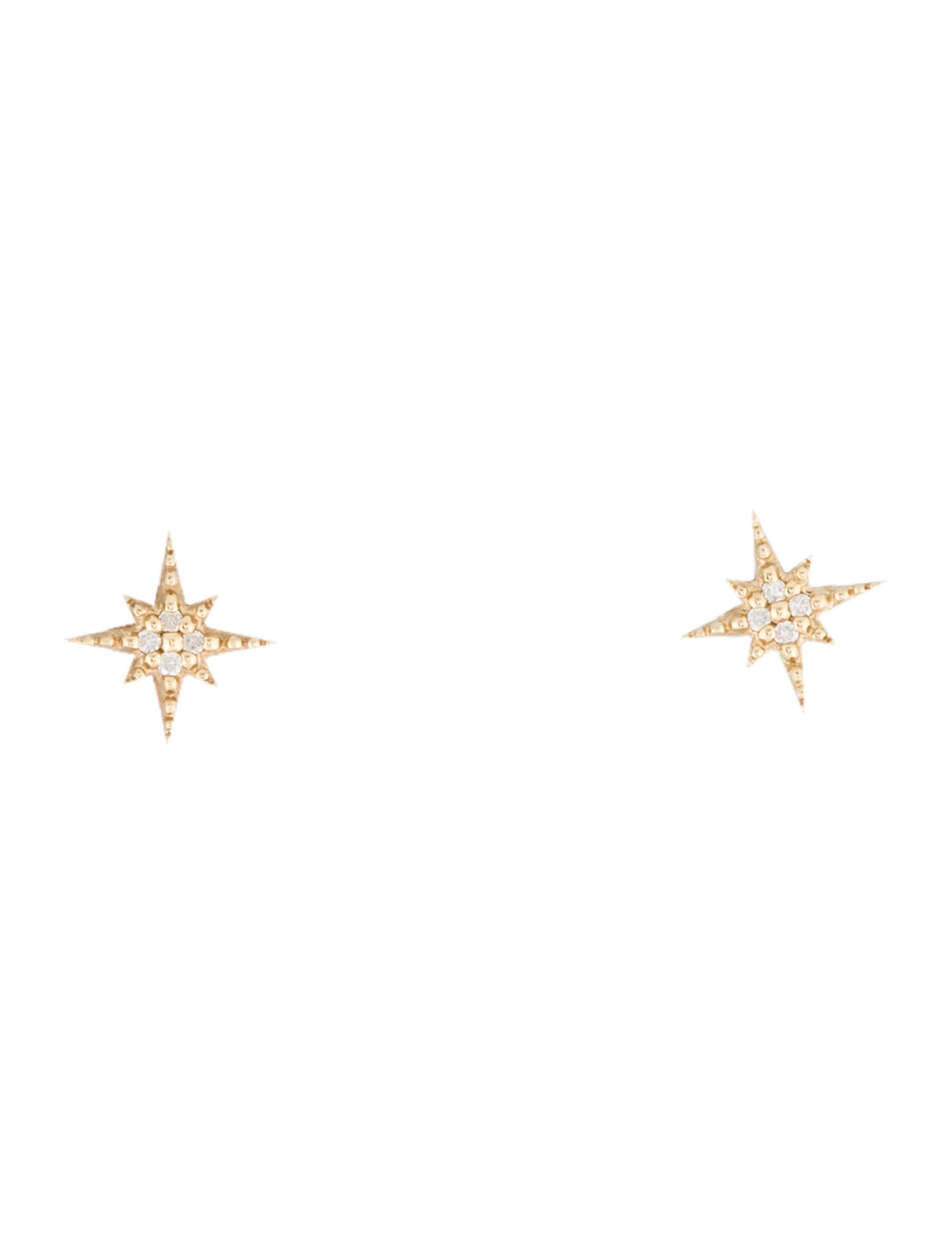 Sydney Evan 14K Diamond Mini Starburst Stud Earrings