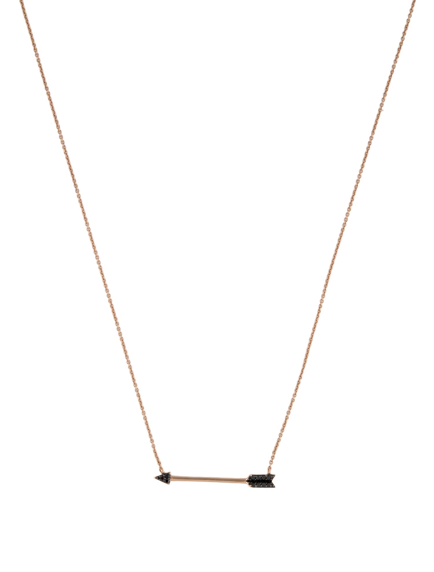 Sydney Evan 14K Diamond Arrow Pendant Necklace