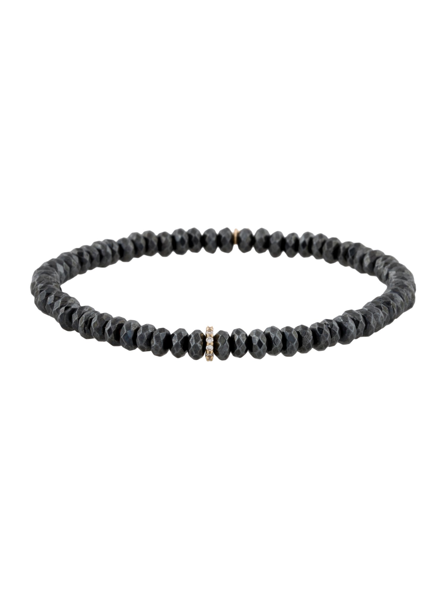 Sydney Evan 14K Hemetine & Diamond Bead Bracelet