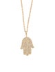 Sydney Evan 14K Diamond Large Hamsa Pendant Necklace