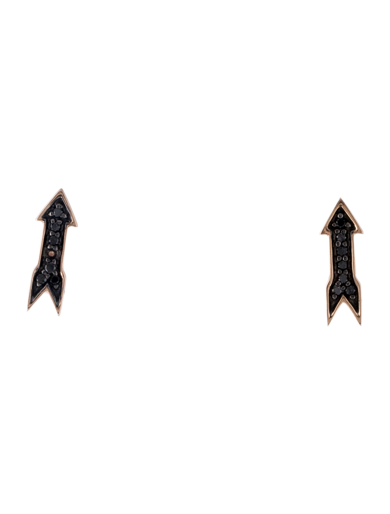 Sydney Evan 14K Diamond Arrow Stud Earrings
