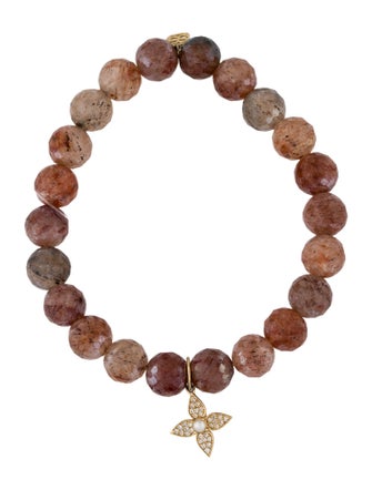 Sydney Evan Pearl, Diamond, & Quartz Bead Bracelet