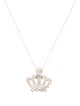 Sydney Evan 14K Diamond Crown Pendant Necklace