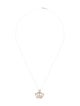 Sydney Evan 14K Diamond Crown Pendant Necklace