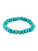 Sydney Evan Turquoise & Diamond Stretch Bracelet
