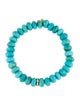 Sydney Evan Turquoise & Diamond Stretch Bracelet