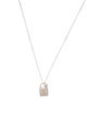 Sydney Evan 14K Diamond Lock Pendant Necklace