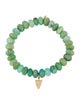 Sydney Evan 14K Opal & Diamond Arrowhead Charm Bead Bracelet