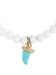 Sydney Evan 14K Shell, Turquoise & Diamond Bead Bracelet