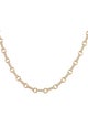 Sydney Evan 14K 4.57tw Diamond Round Rectangle Link Necklace
