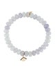 Sydney Evan 14K Dyed Chalcedony & Diamond Evil Eye Charm Bead Bracelet