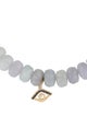 Sydney Evan 14K Dyed Chalcedony & Diamond Evil Eye Charm Bead Bracelet